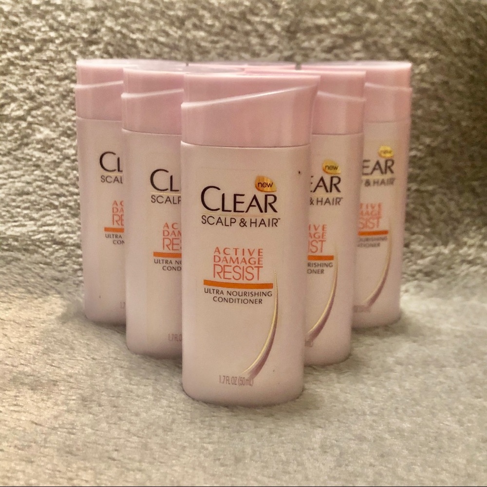 (6) CLEAR Conditioners Travel Size